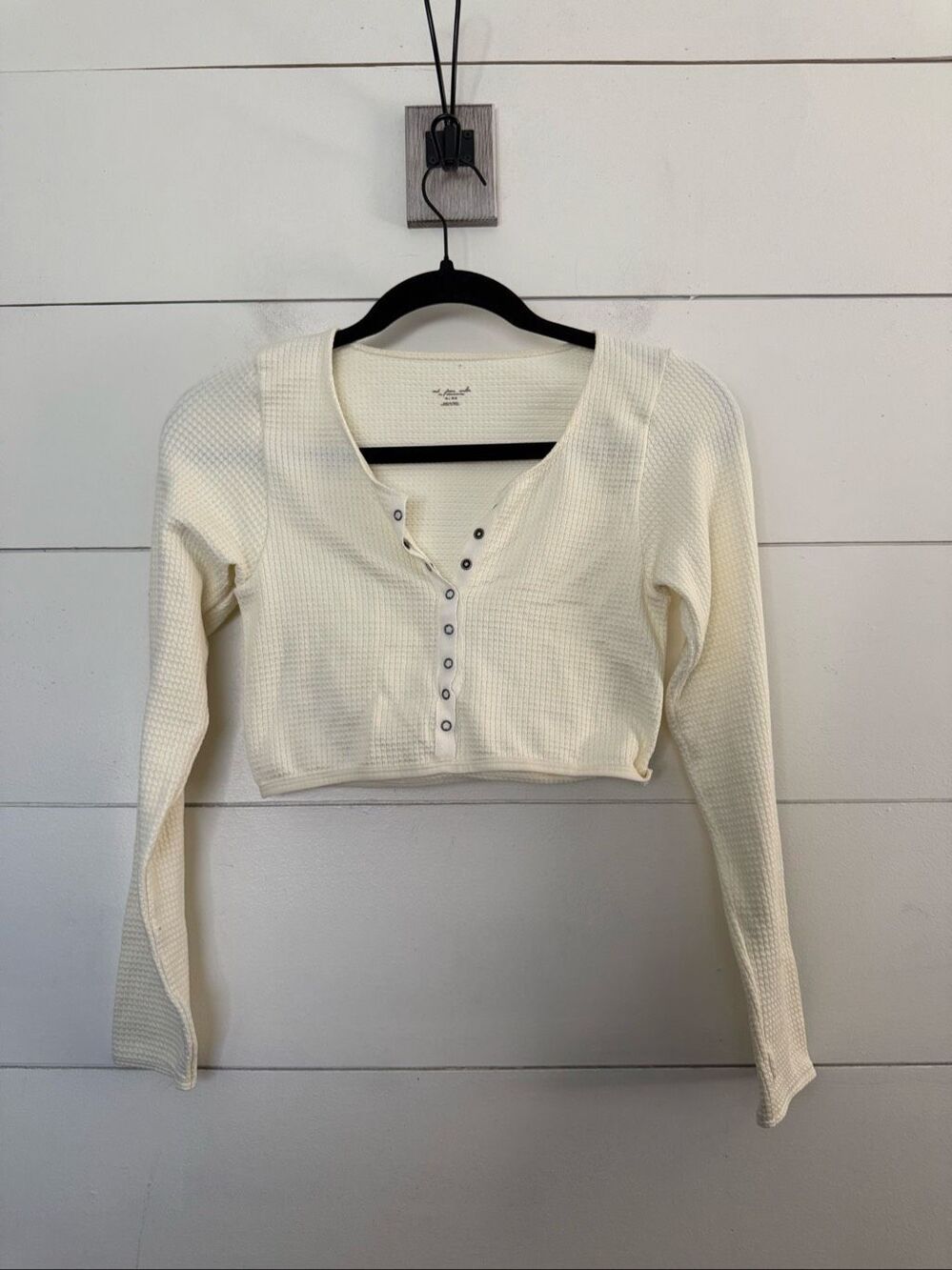 Out from Under Urban Outfitters Women’s Medium Cream Cropped Longsleeve